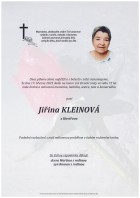 březen25_Parte Kleinová Jiřina_Bílovec