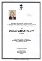 květen25_Parte Zapletalová Danuše_Příbor