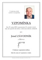 Vzpomínka Závodník Josef