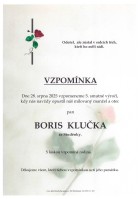 Vzpomínka Klučka Boris