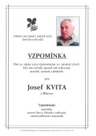 Vzpomínka Kvita Josef