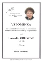Vzpomínka Orlíková Leokadie