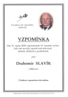 Vzpomínka Slavík Drahomír