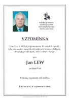 Vzpomínka Lew Jan