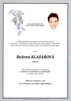 září25_Parte Klazarová Božena_Bílovec
