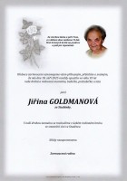 září25_Parte Goldmanová Jiřína_Studénka