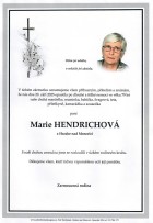 září25_Parte Hendrichová Marie_Hradec nad Moravicí