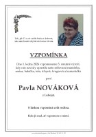 Vzpomínka Nováková Pavla