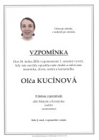 Vzpomínka Olča Kucínová