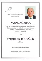 Vzpomínka Hrnčíř František
