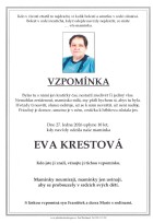 Vzpomínka Krestová Eva
