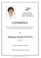 Vzpomínka Dukayová Helena