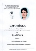 Vzpomínka Zvak Karel