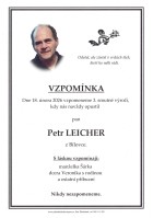 Vzpomínka Leicher Petr