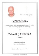 Vzpomínka Janečka Zdeněk