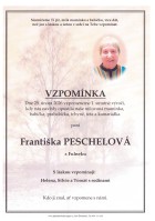 Vzpomínka Peschelová Františka