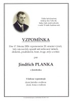 Vzpomínka Planka Jindřich
