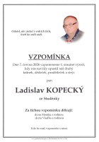 Vzpomínka Kopecký Ladislav