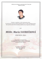 Parte Vavrečková Marie, MUDr._Bílovec