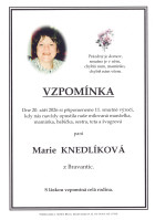 Vzpomínka Knedlíková Marie